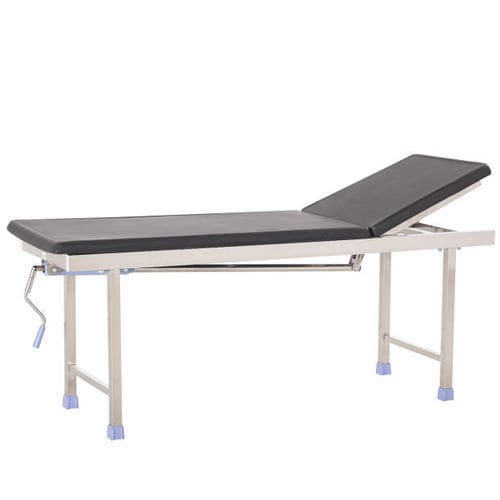 Ручной диагностический стол - B-40 - Hebei Pukang Medical Instruments - с регулируемой спинкой / 2 секции / зеленый