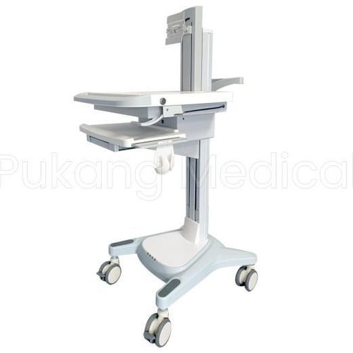 Компьютерная тумба для зарядки ноутбуков - F-01 - Hebei Pukang Medical Instruments - для панели ПК / с регулируемой высотой / защищенная