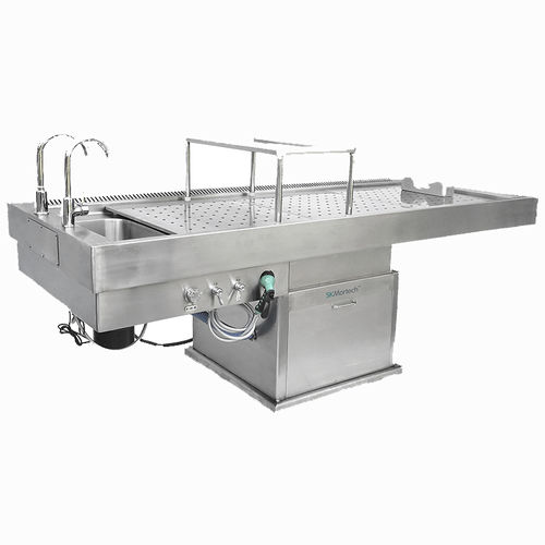Стол для мойки покойников - SK-DT004 - Jiangsu Saikang Medical Equipment - прямоугольный / фиксированный / из нержавеющей стали