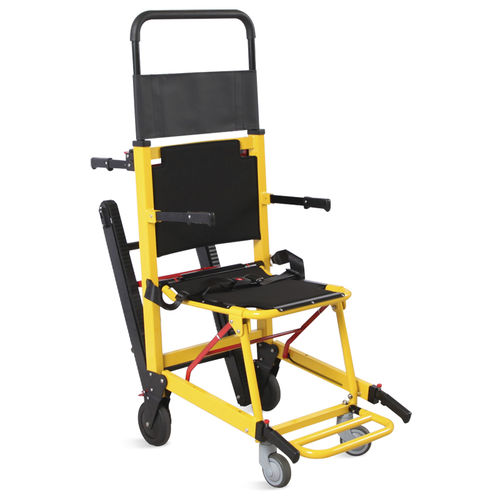 Складное кресло с носилками - SKB1C02-1 - Jiangsu Saikang Medical Equipment - с регулируемой высотой / на колесиках / с опорой для голеней