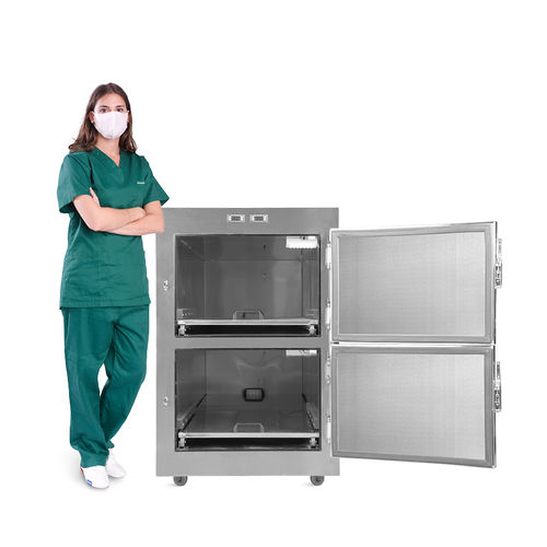 Ячейка для трупа 2 тела - SKB-7A002 - Jiangsu Saikang Medical Equipment - для носилок для трупов / с фронтальной загрузкой / для временного хранения
