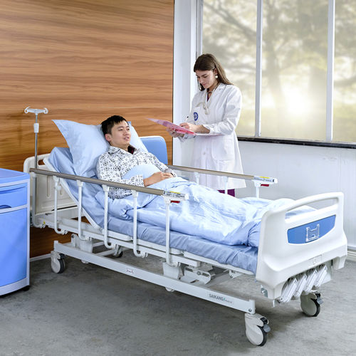 Кровать для больниц - B4w - Jiangsu Saikang Medical Equipment - для стационаров / для интенсивной терапии / ручная