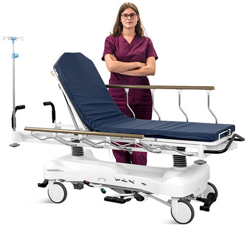 Тележка-каталка перекладчик пациента - SKB041-3 - Jiangsu Saikang Medical Equipment - для трансфера пациента / ручная / гидравлическая