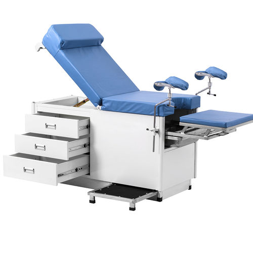 Гинекологический диагностический стол - A048 - Jiangsu Saikang Medical Equipment - ручной / с регулируемой спинкой / с фиксированной высотой