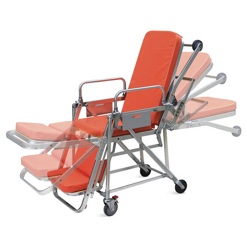 Транспортная тележка-каталка - SKB039(E) - Jiangsu Saikang Medical Equipment - для неотложной помощи / ручная / с регулируемой высотой