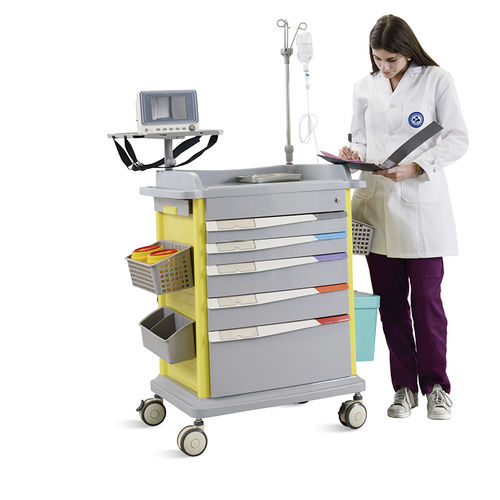 Медицинская тележка - SKR-ET850 - Jiangsu Saikang Medical Equipment - для больниц / для инструментов / для таблетницы