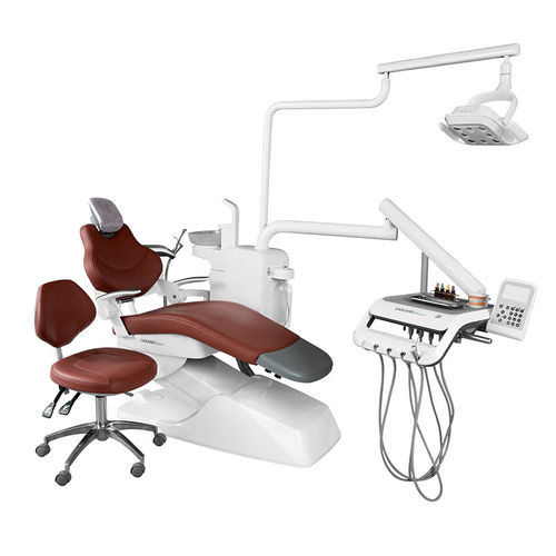 Стоматологическая установка с гибким подголовником - SDL-C0241 - Jiangsu Saikang Medical Equipment - с монитором / с аппаратом для гигиены / со светодиодной подсветкой