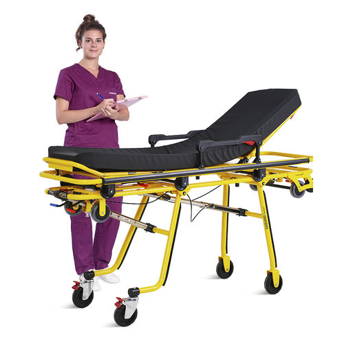 Транспортная тележка-каталка - SKB039(H) - Jiangsu Saikang Medical Equipment - для неотложной помощи / для операционного блока / гидравлическая