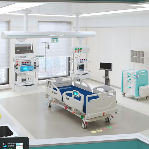 Кровать для больниц - C8c - Jiangsu Saikang Medical Equipment - электрическая / с регулируемой высотой / Тренделенбург