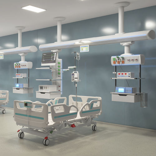 Потолочный медицинская консоль - AInno X71 - Jiangsu Saikang Medical Equipment - для интенсивной терапии / для операционной / шарнирный