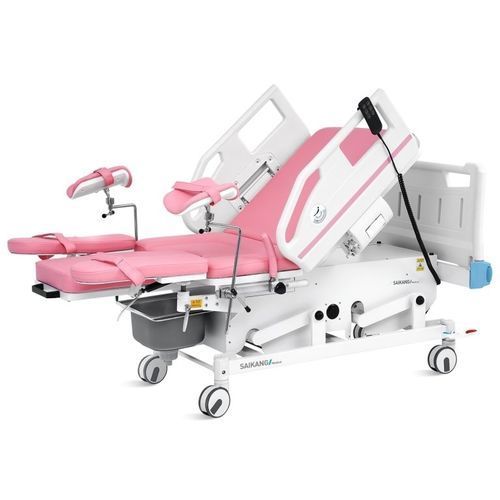 Кровать для родов - A98-4 - Jiangsu Saikang Medical Equipment - электрическая / с регулируемой высотой / на роликах