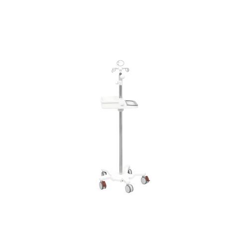 Стойка для сыворотки на роликах - SKH041(18) - Jiangsu Saikang Medical Equipment - 4 крюка / из нержавеющей стали / с регулируемой высотой