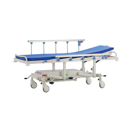 Транспортная тележка-каталка - YFTC-Y2D - Jiangsu Yongfa Medical Equipment Technology - гидравлическая / с регулируемой высотой / с регулируемой спинкой