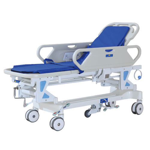 Транспортная тележка-каталка - YFTC-J2B - Jiangsu Yongfa Medical Equipment Technology - ручная / с регулируемой высотой / с регулируемой спинкой