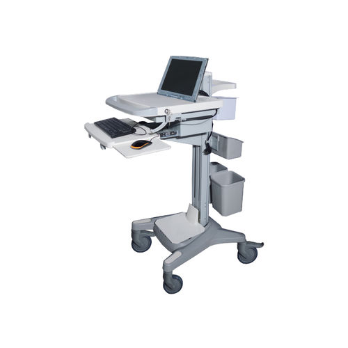 Медицинская компьютерная тумба - YFR-001 - Jiangsu Yongfa Medical Equipment Technology - для ноутбука / на аккумуляторе