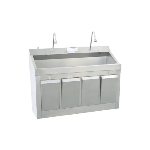 Хирургический умывальник 2 секции - YFQ025 - Jiangsu Yongfa Medical Equipment Technology - из нержавеющей стали