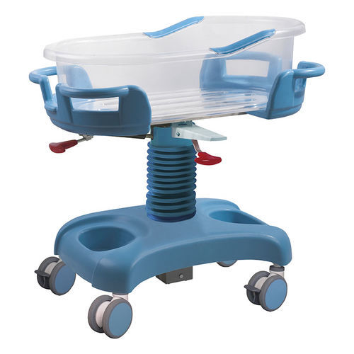 Медицинская люлька на роликах - YFY068L-W1 - Jiangsu Yongfa Medical Equipment Technology - с регулируемой высотой / из алюминия / прозрачная