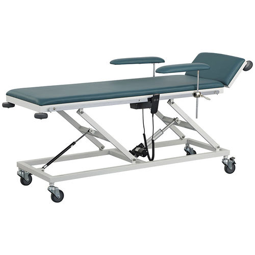 Электрический диагностический стол - YFC-D03 - Jiangsu Yongfa Medical Equipment Technology - с регулируемой высотой / с регулируемой спинкой / на роликах