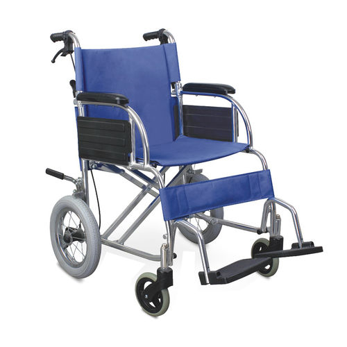 Инвалидная коляска пассивного типа - YF879LAJ - Jiangsu Yongfa Medical Equipment Technology - вездеход / с опорой для голеней / алюминиевая рама