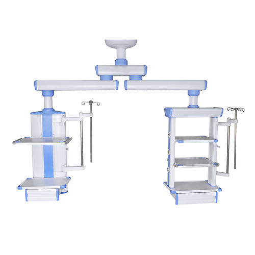 Потолочный медицинская консоль - YF-SP-01D - Jiangsu Yongfa Medical Equipment Technology - для операционной / 2 штатива