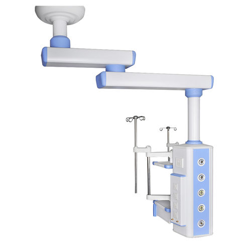 Потолочный медицинская консоль - YF-SP-07D(II) - Jiangsu Yongfa Medical Equipment Technology - для операционной / с регулируемой высотой / 2 штатива