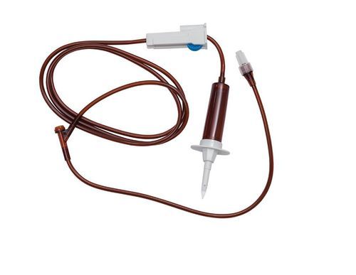 Комплект для перфузии химиотерапия - IV Set For Oncology - Lars Medicare Pvt Ltd. - поливинилхлорид / с Y-образным коннектором / с защитой от света