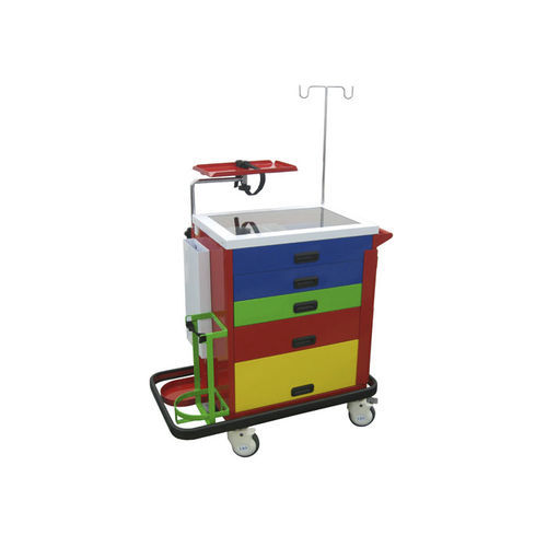 Медицинская тележка - CA3100-New+SL - LKL ADVANCE METALTECH SDN BHD - для неотложной помощи / для медицинских приборов / с катетером