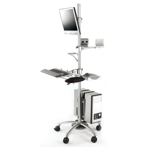 Медицинская информационная рабочая станция - PA-2 series - Modern Solid Industrial - с регулируемой высотой / переносная