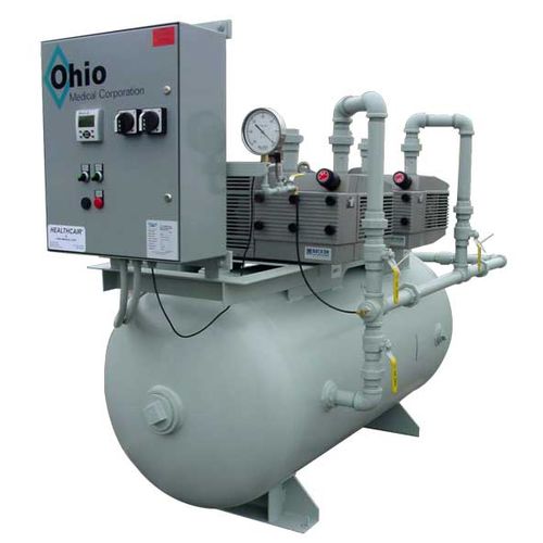Медицинская система вакуумирования - D100-T2-V80 - Ohio Medical - лопастная / без масла