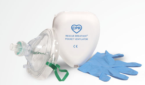 Маска для реанимации для RCP - Breather® - O-Two Medical Technologies - учебная / одноразового применения / прозрачная