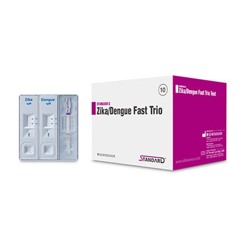 Набор для теста на вирус Зика - 09ZK61A - SD BIOSENSOR. INC - лихорадка денге / иммуноглобулин M / IgG