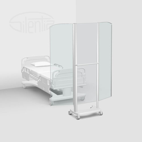 Переносная медицинская ширма - ClearPanels™ - Silentia - убирающаяся / мобильная / 3 стенки