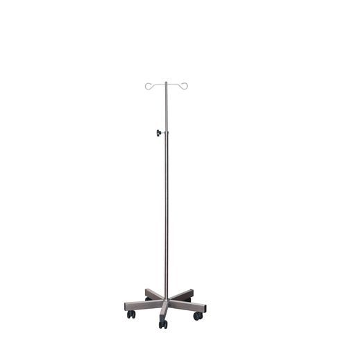 Стойка для сыворотки на роликах - Sun-IV08 - Sunflower Medical - 2 крюка / из нержавеющей стали