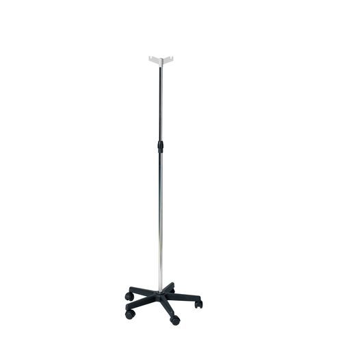 Стойка для сыворотки на роликах - Sun-IV01 - Sunflower Medical - 2 крюка / из нержавеющей стали