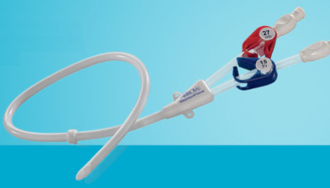 Катетер для гемодиализа - Arrow-Clark™ VectorFlow® - Teleflex Medical - центральный венозный / 2 люмена