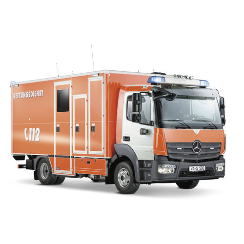 Машина скорой помощи для интенсивной терапии - WAS 500  - WAS - Wietmarscher Ambulanz- und Sonderfahrzeug - для перевода пациента / с отсеком / тип С