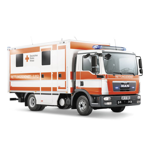 Машина скорой помощи для интенсивной терапии - WAS 500 - WAS - Wietmarscher Ambulanz- und Sonderfahrzeug - спасательная / для перевода пациента / с отсеком