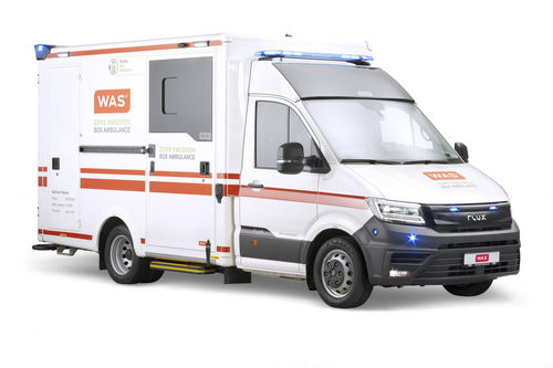 Электрическая машина скорой помощи - WAS 500 E - WAS - Wietmarscher Ambulanz- und Sonderfahrzeug - спасательная / с отсеком / 4x4