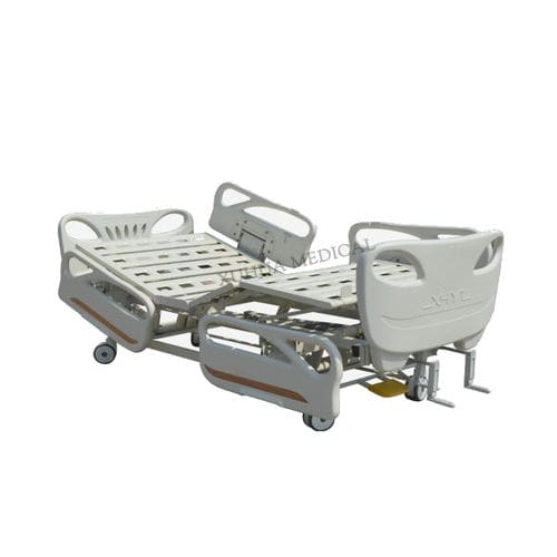 Кровать для больниц - XHS20A - HI-LIFE Technology (HEBEI ) Co., Ltd. - ручная / с регулируемой высотой / на роликах