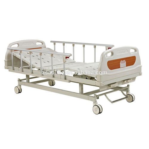 Кровать для больниц - ALK06-A232Z - Zhongshan Aolike Medical Equipment Technology - ручная / с регулируемой высотой / на роликах