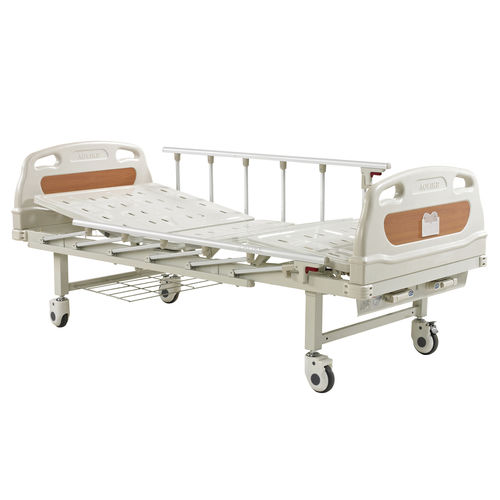 Кровать для больниц - ALK06-A232P - Zhongshan Aolike Medical Equipment Technology - ручная / с регулируемой высотой / на роликах