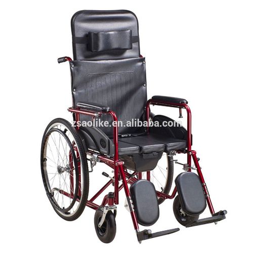 Инвалидная коляска с ручным управлением - ALK690GC - Zhongshan Aolike Medical Equipment Technology - для помещений / с регулируемым наклоном / с санитарным устройством
