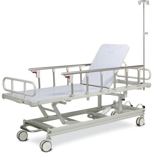 Транспортная тележка-каталка - ALK06-H802 - Zhongshan Aolike Medical Equipment Technology - гидравлическая / с регулируемой высотой / с регулируемой спинкой