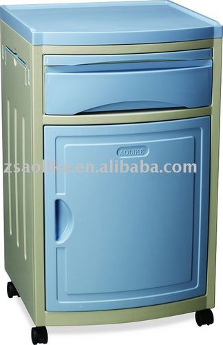Прикроватный столик на роликах - ALK06-AG03 - Zhongshan Aolike Medical Equipment Technology - с выдвижными ящиками