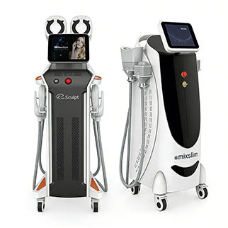 Аппарат для криолиполиза - Renasculpt FE60 EMS + Mixslim HS1000C - Beijing Winkonlaser Technology - аппарат для контурной пластики тела с электростимуляцией мышц / на тележке