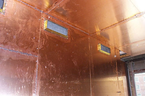 Защитная панель от рентгеновских излучений для кабинетов МРТ - Soldered Copper - NELCO