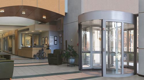 Дверь для защиты - RD600 UniTurn - ASSA ABLOY Entrance Systems Italy Srl - для обеспечения безопасности / для учреждений здравоохранения / створчатая