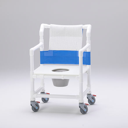 Стул для душа с подлокотниками - SCC 250 XL DS  - RCN Medizin - на колесиках / с отверстием для туалета / с ведром