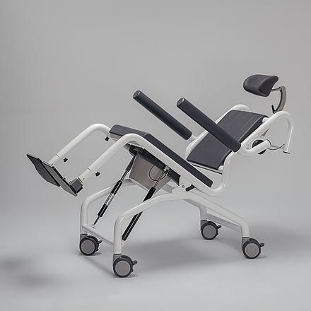 Стул для туалета для взрослых - SCC 250 Comfort G - RCN Medizin - с подлокотниками / на колесиках / с отверстием для туалета