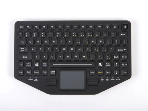 Медицинская клавиатура с сенсорной панелью - BT-870-TP-SLIM - IKEY - из силикона / из силиконового каучука / беспроводная